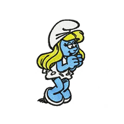 Smurf Girl 1 embroidery design - Embroidery Design