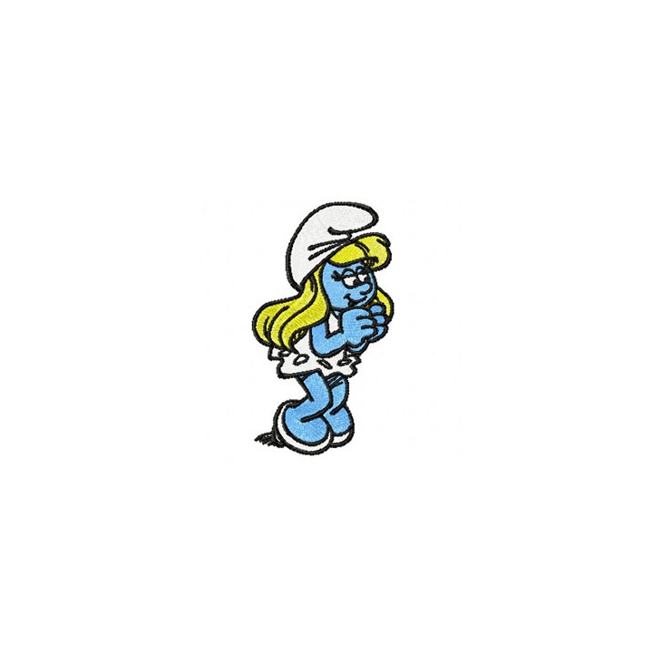 Smurf Girl 1 embroidery design - Embroidery Design