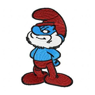 Smurf Brave embroidery design - Embroidery Design
