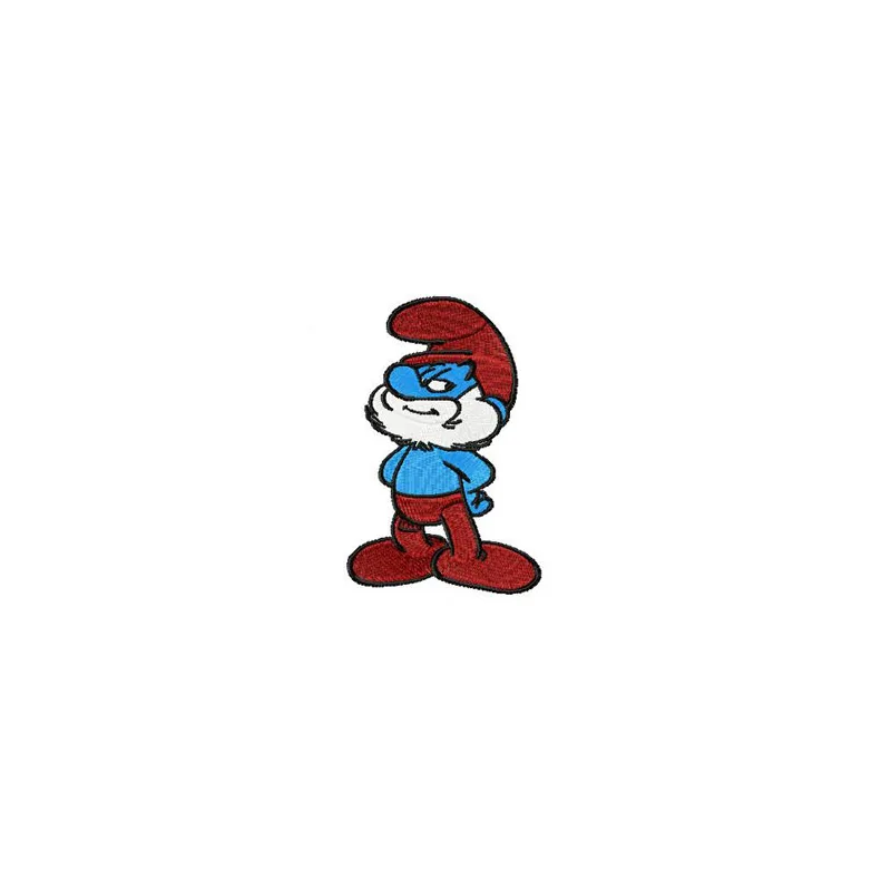 Smurf Brave embroidery design - Embroidery Design