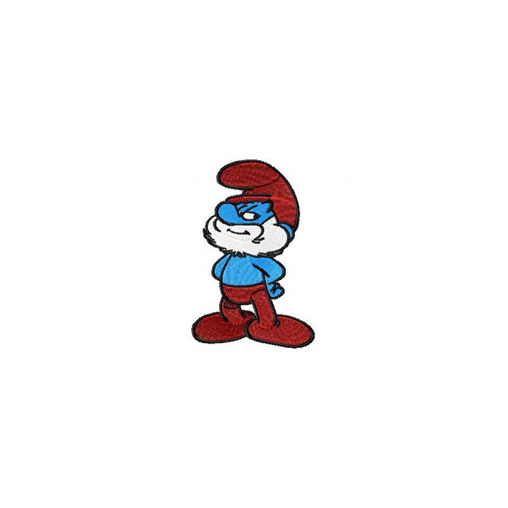 Smurf Brave embroidery design - Embroidery Design