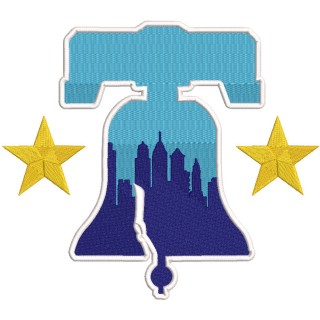 Philadelphia Phillies City Connect cap logo embroidery design - Embroidery Design