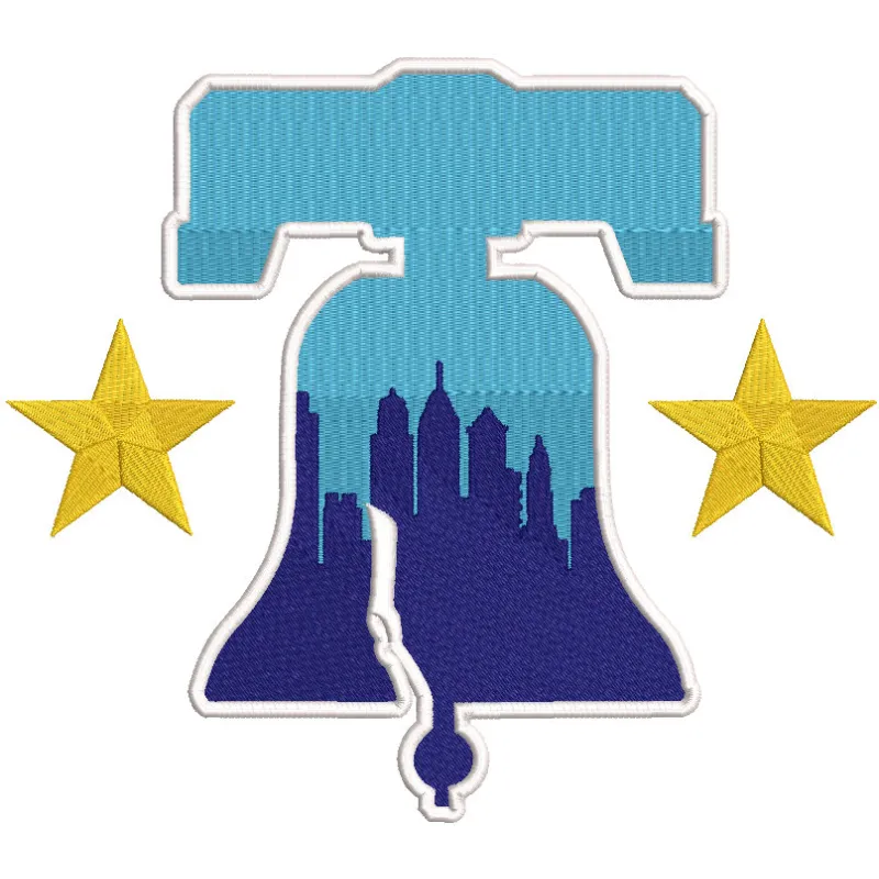 Philadelphia Phillies City Connect cap featuring detailed logo embroidery design on the front.