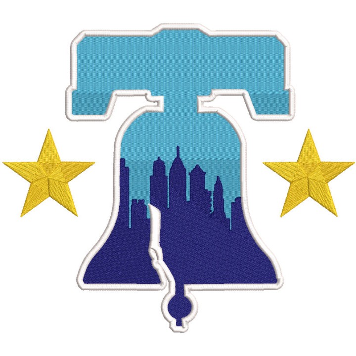 Philadelphia Phillies City Connect cap logo embroidery design - Embroidery Design