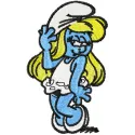 Happy Smurf Girl embroidery design - Embroidery Design