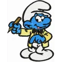 Smurf Writer embroidery design - Embroidery Design