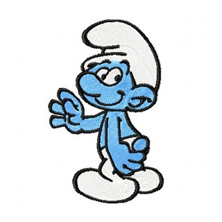 Smurf 1 embroidery design - Embroidery Design