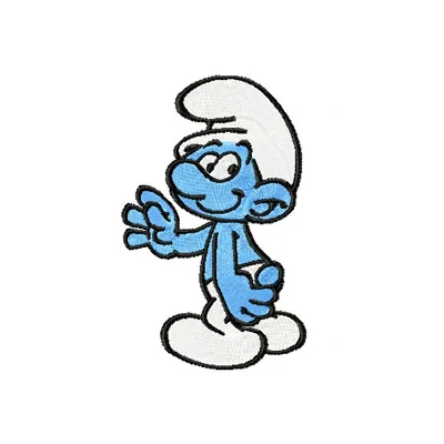 Smurf 1 embroidery design - Embroidery Design
