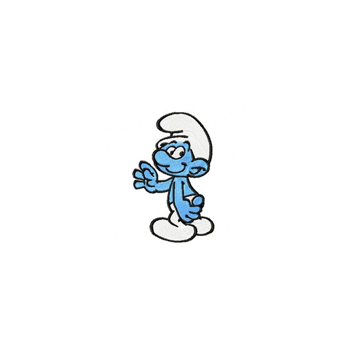 Smurf 1 embroidery design - Embroidery Design