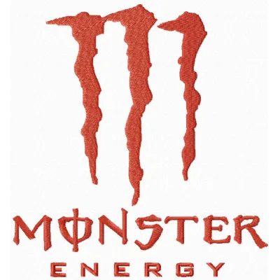 Monster Energy logo embroidery design - Embroidery Design