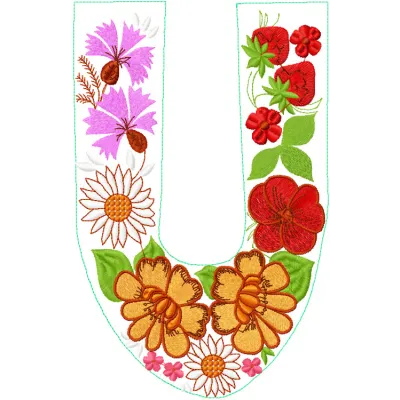 Flowers decor 45 embroidery design - Embroidery Design