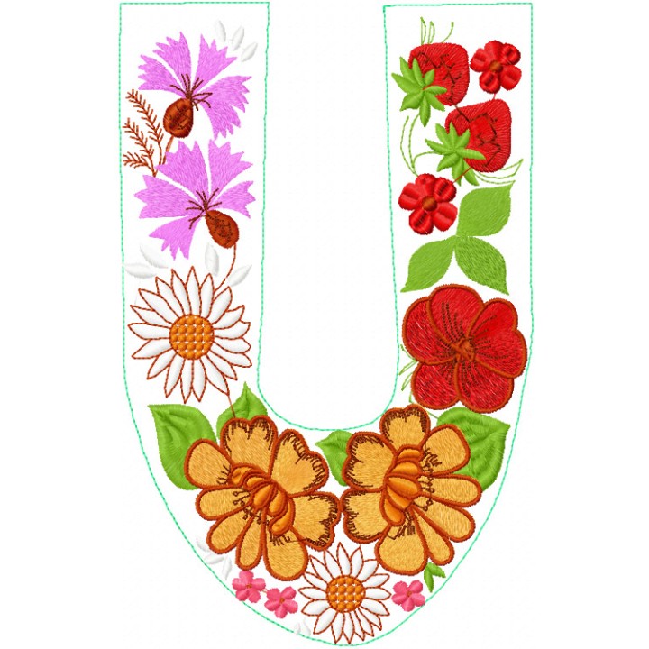 Flowers decor 45 embroidery design - Embroidery Design