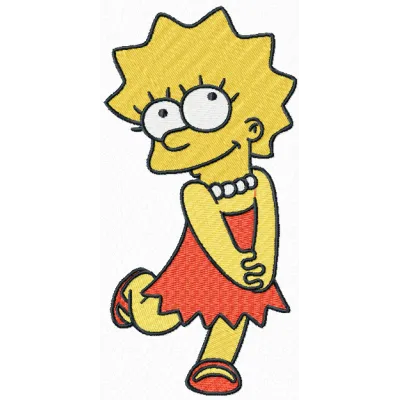 Lisa Simpson Cute Stitching Pattern for Fans