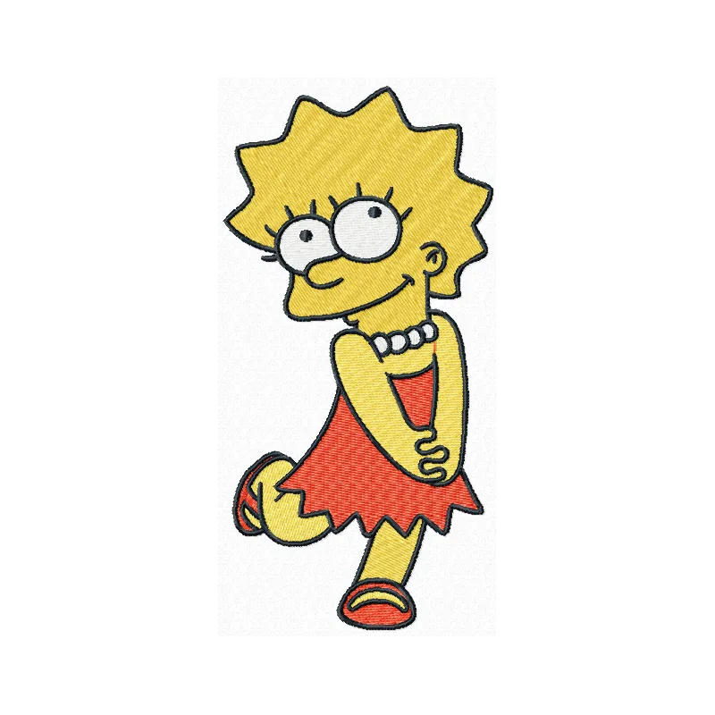 Lisa Simpson Cute Stitching Pattern for Fans