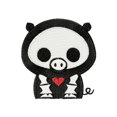 Skelanimals Bill Halloween Stitching Pattern