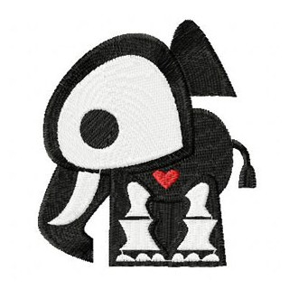 Skelanimals Elle  embroidery design - Embroidery Design