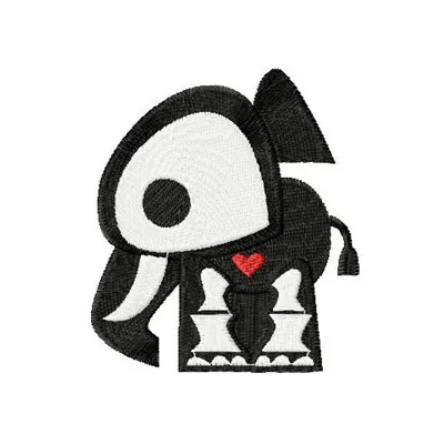 Skelanimals Elle Stitching Pattern for Halloween