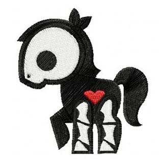 Skelanimals Carrie embroidery design - Embroidery Design