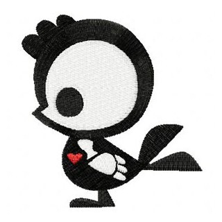 Skelanimals Roy the Rooster embroidery design - Embroidery Design