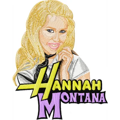 Hannah Montana embroidery design - Embroidery Design