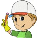 Handy Manny 4 embroidery design - Embroidery Design