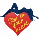 I'm in Your Heart embroidery design - Embroidery Design