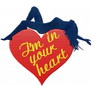 I'm in Your Heart embroidery design - Embroidery Design
