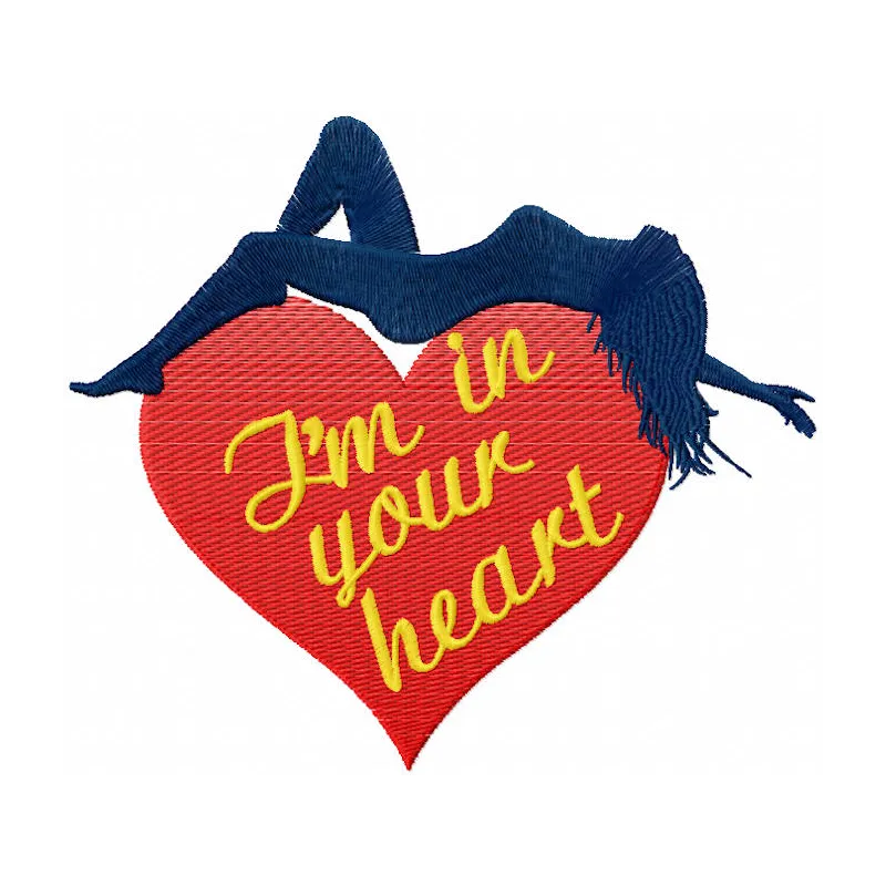 I'm in Your Heart embroidery design - Embroidery Design