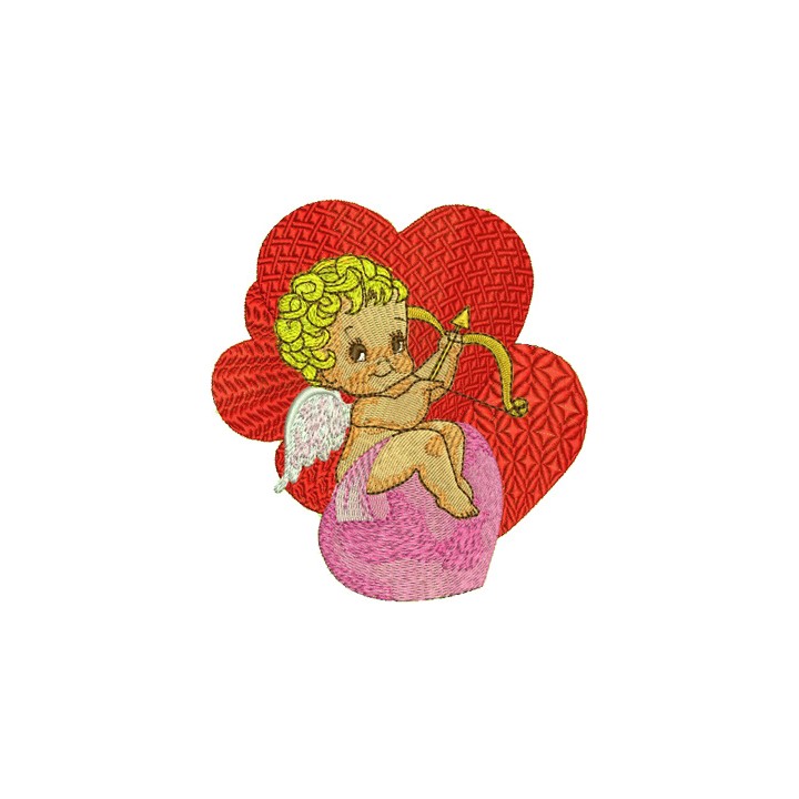 Valentine's Day Cupid embroidery design - Embroidery Design