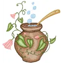Enchanted Magic Pot Stitching Pattern for Fantasy Lovers