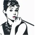 Audrey Hepburn embroidery design - Embroidery Design