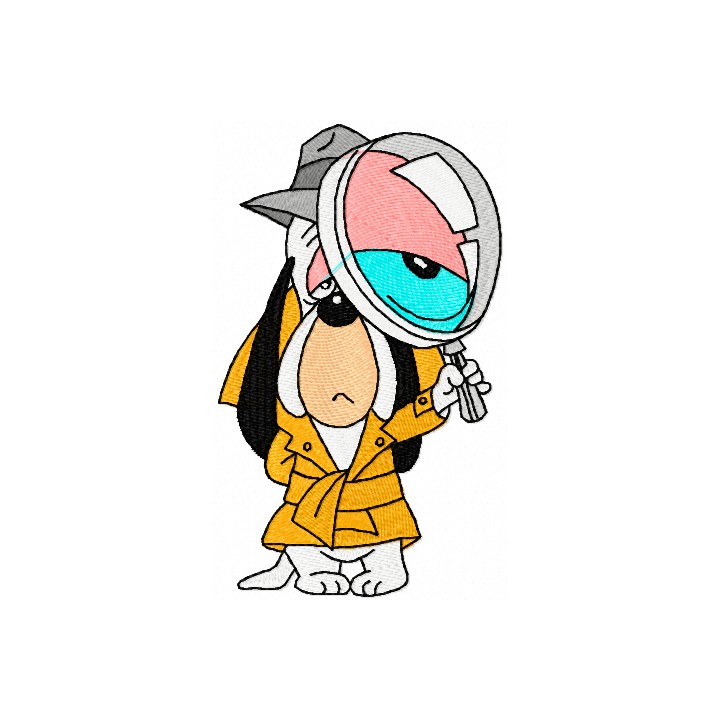 Droopy The Dog  embroidery design - Embroidery Design