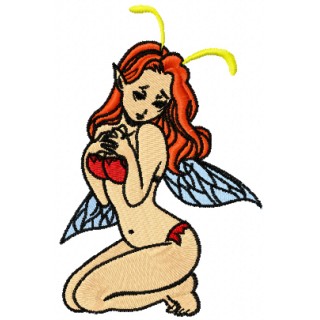 Little Fairy embroidery design - Embroidery Design