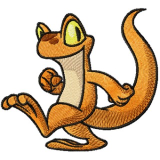 Orange Techo embroidery design - Embroidery Design