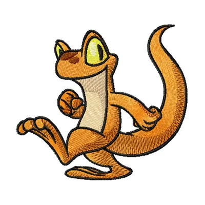 Orange Techo embroidery design - Embroidery Design