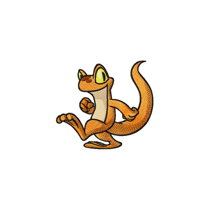 Orange Techo embroidery design - Embroidery Design