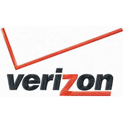 Verizon logo embroidery design - Embroidery Design