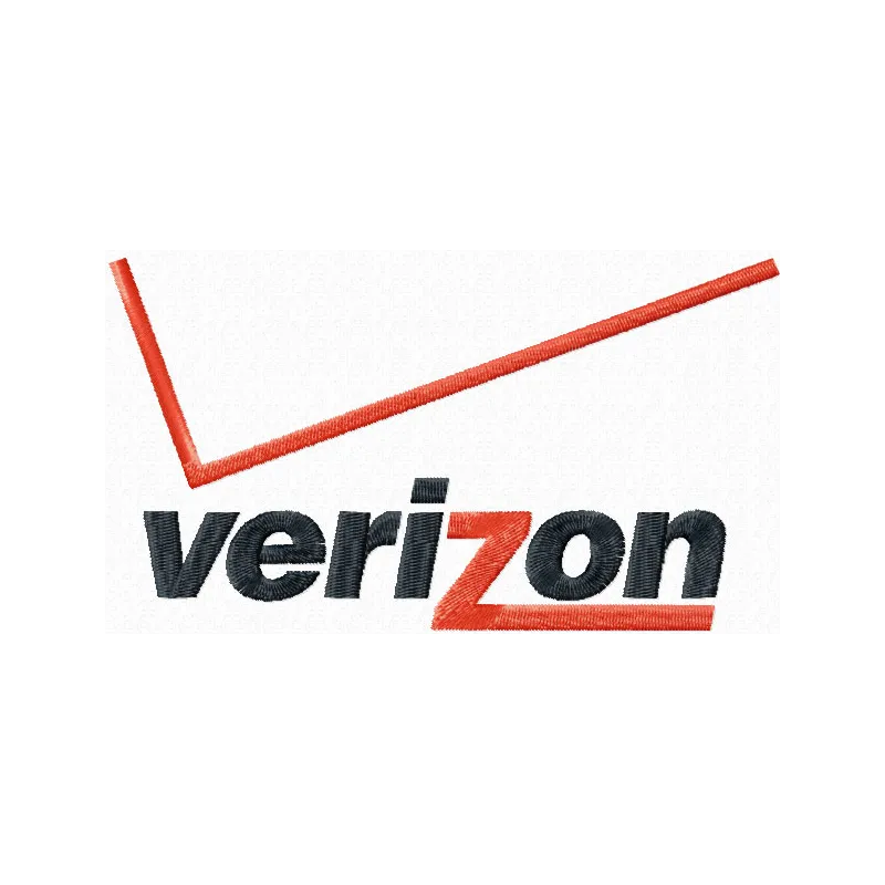 Verizon logo embroidery design - Embroidery Design