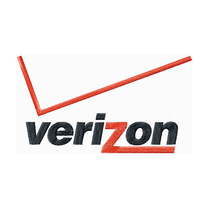 Verizon logo embroidery design - Embroidery Design