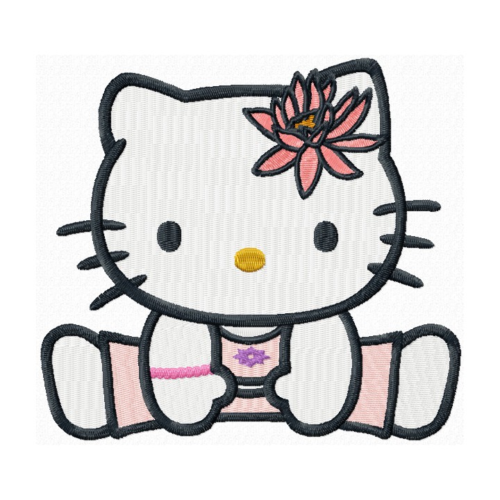 Hello Kitty u-shu embroidery design - Embroidery Design
