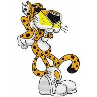 Chester Cheetah embroidery design - Embroidery Design