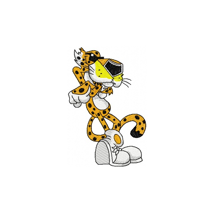 Chester Cheetah embroidery design - Embroidery Design