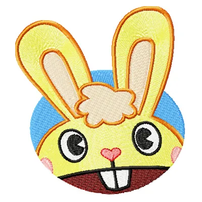 Cheerful Rabbit Stitching Pattern - Two Sizes