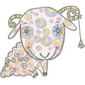 Dreaming Sheep Embroidery Design for Farm Lovers