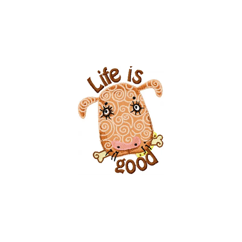 Dog Life is Good Stitching Pattern for Pet Lovers