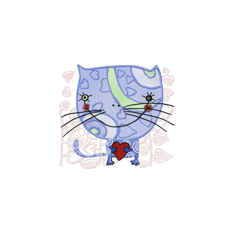 Adorable Cat Stitching Pattern for Feline Lovers