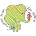 Clever Elephant Stitching Pattern for Safari Lovers