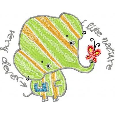 Clever Elephant Stitching Pattern for Safari Lovers