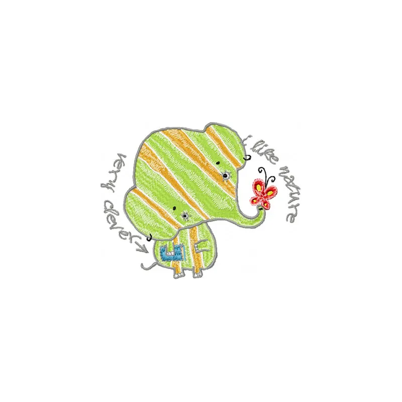 Clever Elephant Stitching Pattern for Safari Lovers