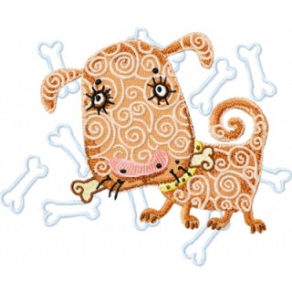 Puppy Searches for an Owner embroidery design - Embroidery Design